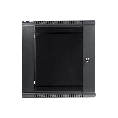 Lanberg - Rack cabinet - wall mountable - black, RAL 9004 - 12U - 19" - 2