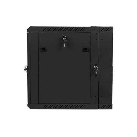 Lanberg - Rack cabinet - wall mountable - black, RAL 9004 - 12U - 19" - 5