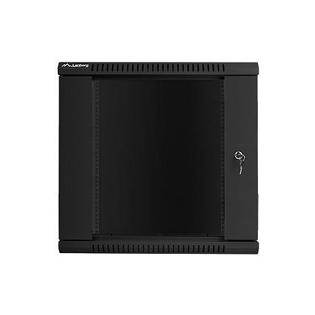 Lanberg - Rack cabinet - wall mountable - black, RAL 9004 - 12U - 19" - 2