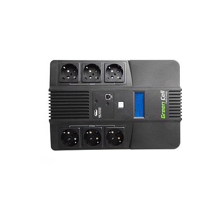 Green Cell AiO - UPS - AC 220/230/240 V - 480 Watt - 800 VA 9 Ah - USB - output connectors: 6 - 2