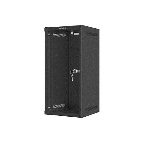 Lanberg - Rack cabinet - wall mountable - black, RAL 9004 - 12U - 10" - 0
