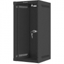 Lanberg - Rack cabinet - wall mountable - black, RAL 9004 - 12U - 10"