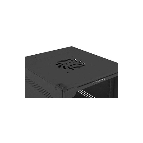 Lanberg - Rack cabinet - wall mountable - black, RAL 9004 - 12U - 10" - 2