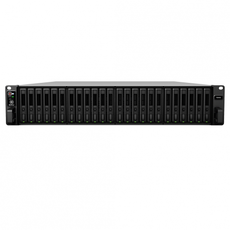 Synology FlashStation FS6400 - NAS server - 24 bays - rack-mountable - RAID 0, 1, 5, 6, 10, JBOD, RAID F1 - RAM 32 GB - Gigabit Ethernet / 10 Gigabit Ethernet - iSCSI support - 2U - 1