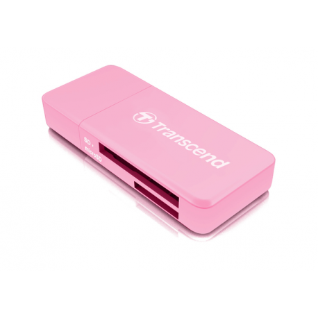 Transcend RDF5 - Card reader (microSD, SDHC, microSDHC, SDXC, microSDXC, SDHC UHS-I, SDXC UHS-I, microSDHC UHS-I, microSDXC UHS-I) - USB 3.0 - 1