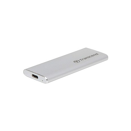 Transcend ESD240C - SSD - 480 GB - external (portable) - M.2 - USB 3.1 Gen 2 (USB-C connector) - silver - 1