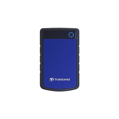 Transcend StoreJet 25H3 - Hard drive - 4 TB - external (portable) - 2.5" - USB 3.1 Gen 1 - 256-bit AES - navy blue - 1