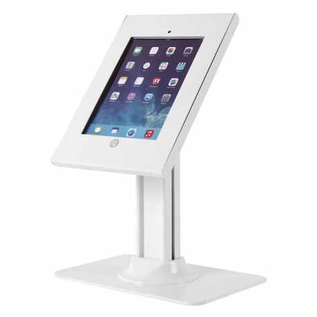 Neomounts by Newstar TABLET-D300 - Stand - for tablet - lockable - white - desktop - for Apple 9.7-inch iPad Pro; iPad; iPad 2; iPad Air; iPad Air 2; iPad with Retina display - 9