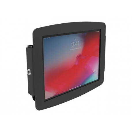 Compulocks Space iPad 10.2-inch Wall Mount Security Display Enclosure - Enclosure - for tablet - lockable - high-grade aluminium - black - screen size: 10.2" - mounting interface: 100 x 100 mm - wall-mountable - for Apple 10.2-inch iPad (7th generation, 8th generation) - 2