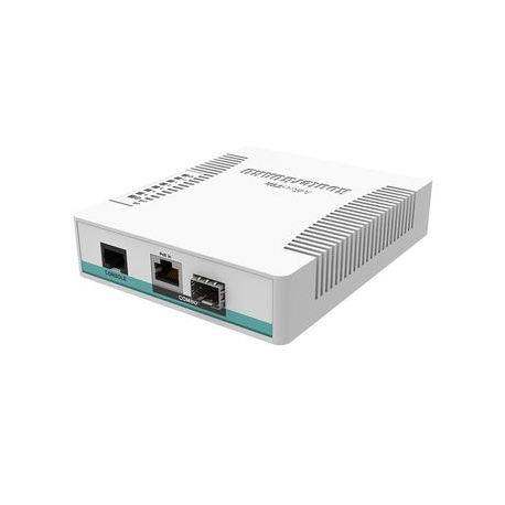 MikroTik RouterBOARD Cloud Router Switch CRS106-1C-5S - Switch - smart - 5 x Gigabit SFP + 1 x combo Gigabit SFP - desktop - PoE - 1