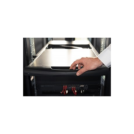 Digitus Professional DS-72210-2US - KVM console with KVM switch - 8 ports - US - 17" - rack-mountable - 1280 x 1024 @ 60 Hz - 1000:1 - black, RAL 9005 - 1U - 2