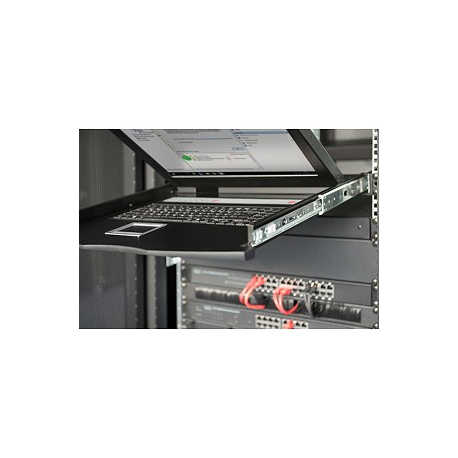 Digitus Professional DS-72210-2US - KVM console with KVM switch - 8 ports - US - 17" - rack-mountable - 1280 x 1024 @ 60 Hz - 1000:1 - black, RAL 9005 - 1U - 4