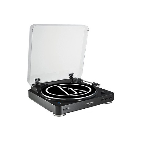 Audio Technica AT-LP60XBT Fully Automatic Wireless Belt-Drive Stereo Turntable, Black - 0
