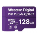 WD Purple SC QD101 WDD128G1P0C - Flash memory card - 128 GB - UHS-I U1 / Class10 - microSDXC UHS-I - purple