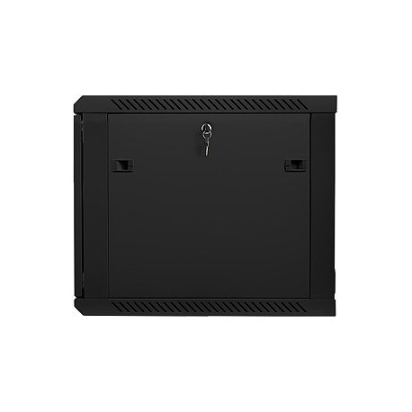 Lanberg - Rack cabinet - wall mountable - black, RAL 9004 - 9U - 19" - 5