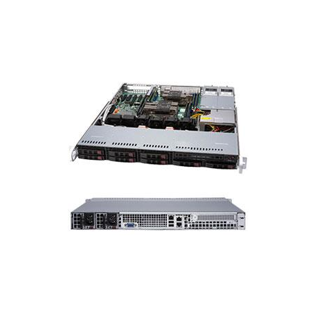 Supermicro SuperServer 1029P-MTR - Server - rack-mountable - 1U - 2-way - no CPU - RAM 0 GB - SATA - hot-swap 2.5" bay(s) - no HDD - AST2500 - GigE - monitor: none - black - 0