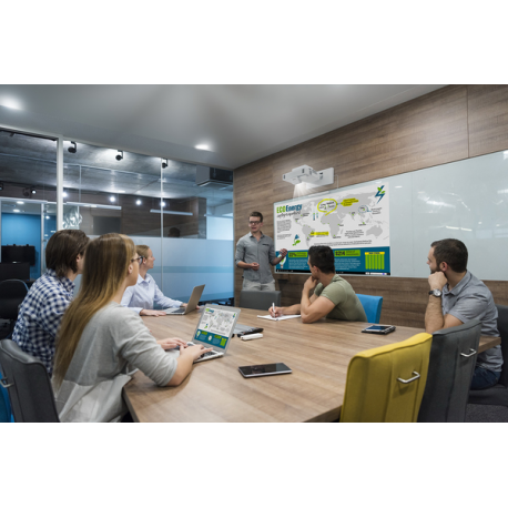 Epson EB-1485FI - 3LCD projector - 5000 lumens (white) - 5000 lumens (colour) - Full HD (1920 x 1080) - 16:9 - 1080p - ultra short-throw lens - 802.11a / b / g / n / ac wireless / LAN / Miracast - 25