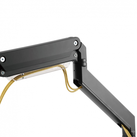 Neomounts by Newstar Select NM-D775DX3 - Mounting kit - for 3 LCD displays (full-motion) - black - screen size: 17"-24" - clamp mountable, grommet, desk-mountable - 10