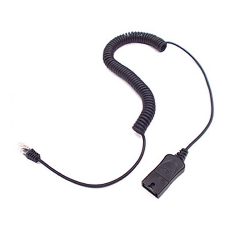 Poly Lightweight U10P Polaris Bottom Cable - Headset cable - 4 m - black - for Starbase; Vista - 0