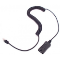 Poly Lightweight U10P Polaris Bottom Cable - Headset cable - 4 m - black - for Starbase; Vista