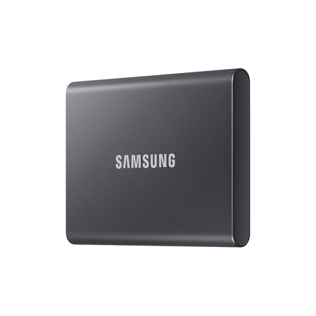 Samsung T7 MU-PC1T0T - SSD - encrypted - 1 TB - external (portable) - USB 3.2 Gen 2 (USB-C connector) - 256-bit AES - titan grey - 3
