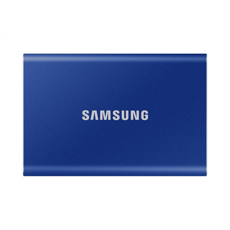 Samsung T7 MU-PC2T0H - SSD - encrypted - 2 TB - external (portable) - USB 3.2 Gen 2 (USB-C connector) - 256-bit AES - indigo blue - 0