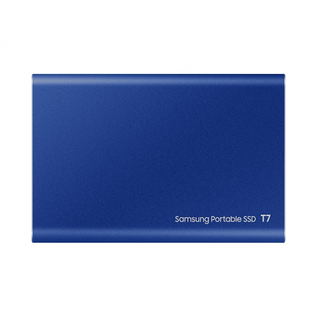 Samsung T7 MU-PC2T0H - SSD - encrypted - 2 TB - external (portable) - USB 3.2 Gen 2 (USB-C connector) - 256-bit AES - indigo blue - 11