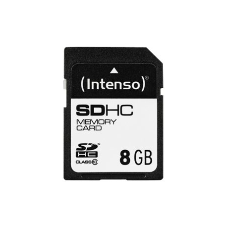 Intenso Class 10 - Flash memory card - 8 GB - Class 10 - SDHC - 0