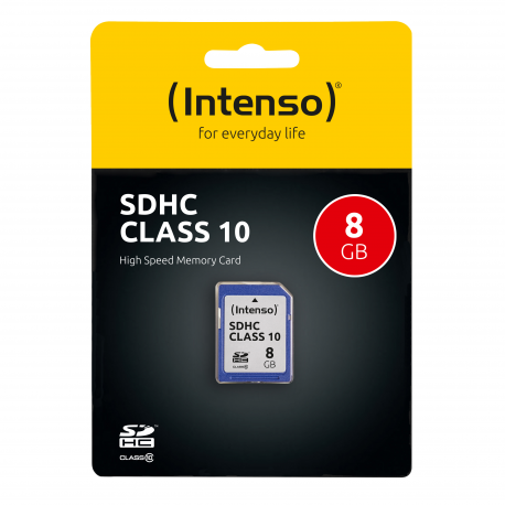 Intenso Class 10 - Flash memory card - 8 GB - Class 10 - SDHC - 2