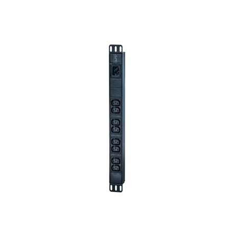 APC Easy Basic Rack PDU EPDU1016B - Power distribution unit (rack-mountable) - AC 200 / 208 / 230 V - 3680 VA - input: IEC 60320 C20 - output connectors: 8 (IEC 60320 C13) - 1U - 2.5 m cord - black - for P / N: AR106V, SCL400RMJ1U, SCL500RMI1UC, SCL500RMI1UNC, SMTL1000RMI2UC, SMTL750RMI2UC - 3