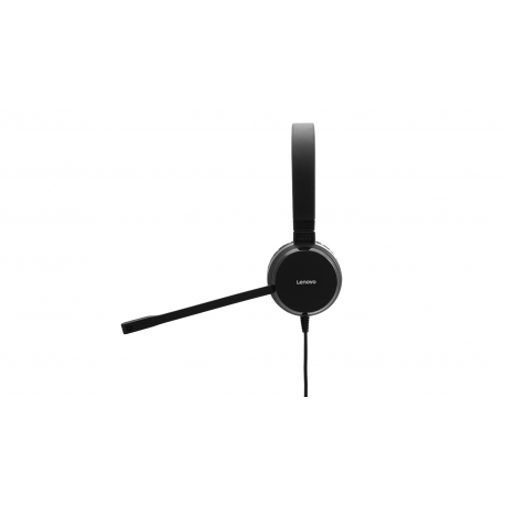 Lenovo Pro Wired Stereo VOIP Headset - Headset - on-ear - wired - black - for ThinkCentre M80t Gen 3; ThinkCentre neo 50; ThinkPad T14s Gen 3; V50t Gen 2-13 - 9