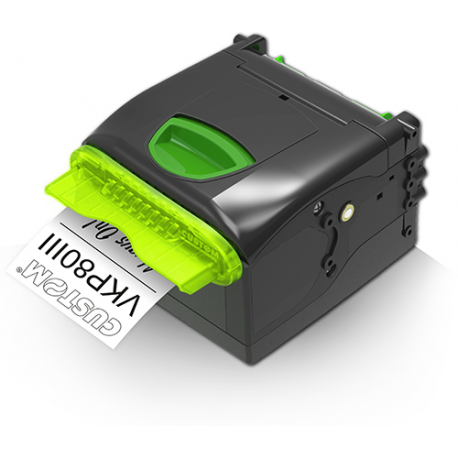 Custom VKP80III - Side connection - receipt printer - thermal transfer - Roll (8.25 cm) - 203 dpi - up to 250 mm / sec - USB 2.0, LAN - 0