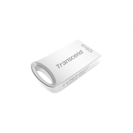 Transcend JetFlash 710 - USB flash drive - 128 GB - USB 3.1 Gen 1 - silver - 2