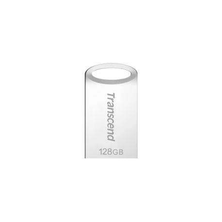 Transcend JetFlash 710 - USB flash drive - 128 GB - USB 3.1 Gen 1 - silver - 3