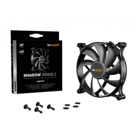 be quiet! Shadow Wings 2 - Case fan - 140 mm - 2