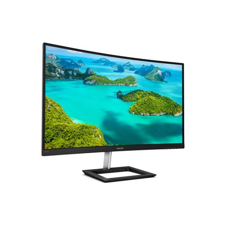 Philips E-line 272E1CA - LED monitor - curved - 27" - 1920 x 1080 Full HD (1080p) @ 75 Hz - VA - 250 cd / m² - 3000:1 - 4 ms - HDMI, VGA, DisplayPort - speakers - textured black - 9