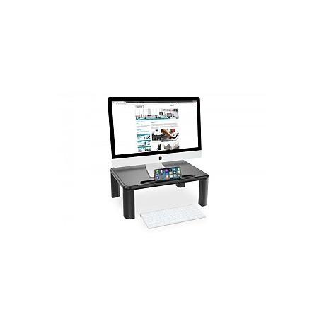 DIGITUS Ergonomic Monitor Riser - Stand - for Monitor - black - 0