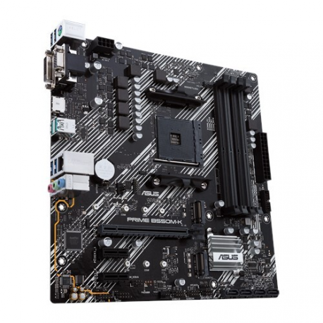 ASUS PRIME B550M-K - Motherboard - micro ATX - Socket AM4 - AMD B550 Chipset - USB 3.2 Gen 1, USB 3.2 Gen 2 - Gigabit LAN - onboard graphics (CPU required) - HD Audio (8-channel) - 1