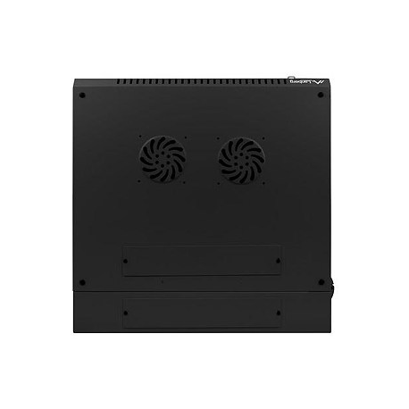 Lanberg - Rack cabinet - wall mountable - black, RAL 9004 - 6U - 19" - 6