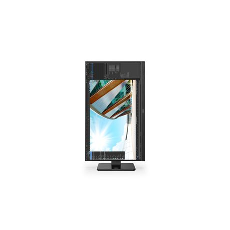AOC Q24P2Q - LED monitor - 23.8" - 2560 x 1440 1440p (Quad HD) @ 75 Hz - IPS - 250 cd/m² - 1000:1 - 4 ms - HDMI, VGA, DisplayPort - speakers - black - 2