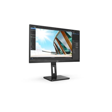 AOC 27P2Q - LED monitor - 27" - 1920 x 1080 Full HD (1080p) @ 75 Hz - IPS - 250 cd / m² - 1000:1 - 4 ms - HDMI, DVI, DisplayPort, VGA - speakers - black - 14