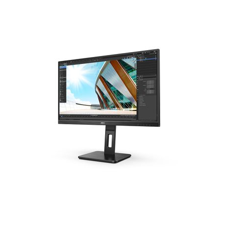 AOC 27P2Q - LED monitor - 27" - 1920 x 1080 Full HD (1080p) @ 75 Hz - IPS - 250 cd / m² - 1000:1 - 4 ms - HDMI, DVI, DisplayPort, VGA - speakers - black - 15