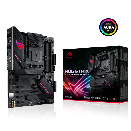 ASUS ROG STRIX B550-F GAMING - Motherboard - ATX - Socket AM4 - AMD B550 Chipset - USB-C Gen2, USB 3.2 Gen 1, USB 3.2 Gen 2 - 2.5 Gigabit LAN - onboard graphics (CPU required) - HD Audio (8-channel) - 15