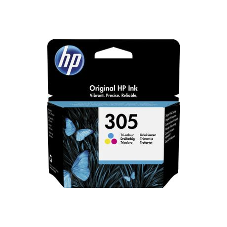 HP 305 - 2 ml - colour (cyan, magenta, yellow) - original - ink cartridge - for Deskjet 1255, 23XX, 27XX, 41XX; DeskJet Plus 41XX; Envy 60XX, 64XX; ENVY Pro 64XX - 0
