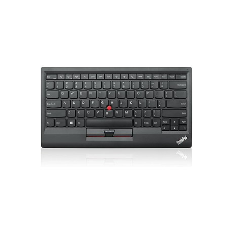Lenovo ThinkPad TrackPoint Keyboard II - Keyboard - with Trackpoint - wireless - 2.4 GHz, Bluetooth 5.0 - US / Europe - key switch: Scissor-Key - pure black - for IdeaPad 3 14; 3 15IML05; ThinkPad L13 Gen 2; Yoga 7 14; Yoga Slim 7 Pro 14ACH5 OD - 1
