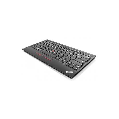 Lenovo ThinkPad TrackPoint Keyboard II - Keyboard - with Trackpoint - wireless - 2.4 GHz, Bluetooth 5.0 - US / Europe - key switch: Scissor-Key - pure black - for IdeaPad 3 14; 3 15IML05; ThinkPad L13 Gen 2; Yoga 7 14; Yoga Slim 7 Pro 14ACH5 OD - 2