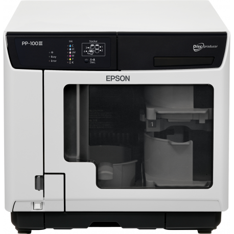 Epson Discproducer PP-100III - Disc duplicator - slots: 100 - BD-RE x 2 - SuperSpeed USB 3.0 - external - 2