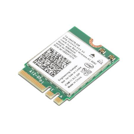 Lenovo ThinkPad Fibocom L850-GL CAT9 WWAN - Wireless cellular modem - 4G LTE - M.2 Card - 450 Mbps - for WWAN upgradable models only: ThinkPad L480; L490; L580; L590; P43s; P52; P52s; P53; P53s; T480; T480s; T490; T490s; T495; T495s; T580; T590; X280; X380 Yoga; X390; X390 Yoga - 2