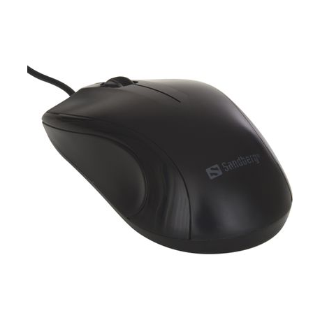 Sandberg USB Mouse - Mouse - optical - 3 buttons - wired - USB - 2