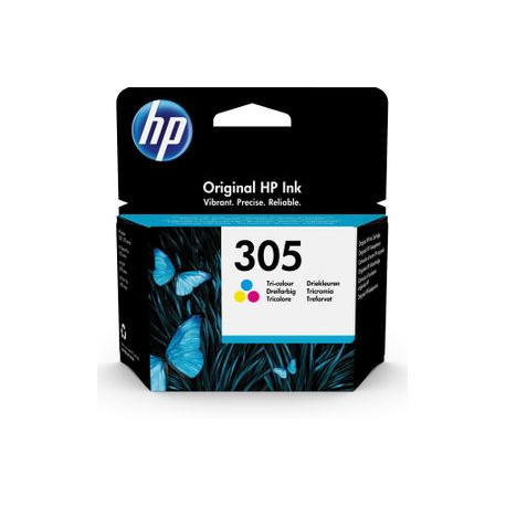 HP 305 - 2 ml - colour (cyan, magenta, yellow) - original - ink cartridge - for Deskjet 1255, 23XX, 27XX, 41XX; DeskJet Plus 41XX; Envy 60XX, 64XX; ENVY Pro 64XX - 0